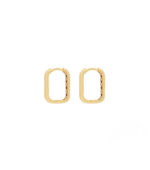 Criollas de oro de 18 quilates rectangular | Staring